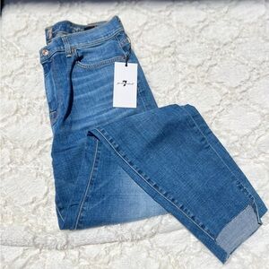 7 For All Mankind High Waist Skinny Ankle Jeans
